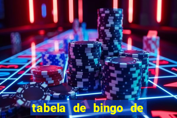 tabela de bingo de 1 a 100